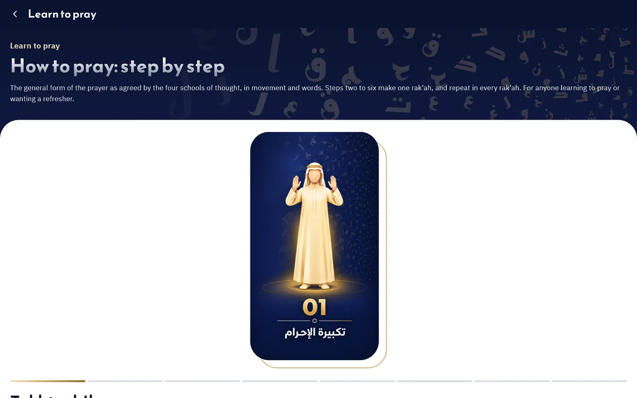 Learn to pray, step by step